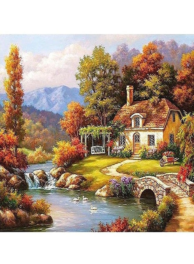 TREXEE DIY Oil Painting Paint by Numbers Kit for Kids and Adults 16" Wx20 Linen Oil Canvas Pre-Printed Canvas with Brushes and Pigment, DIY Color Oil Painting Acrylic Paints (COLOR 13) - Image 1